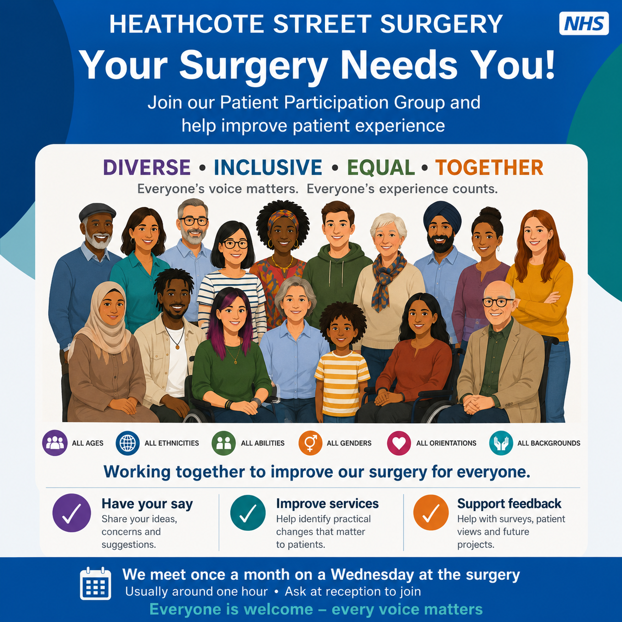 Patient Participation Group (PPG) meeting tomorrow